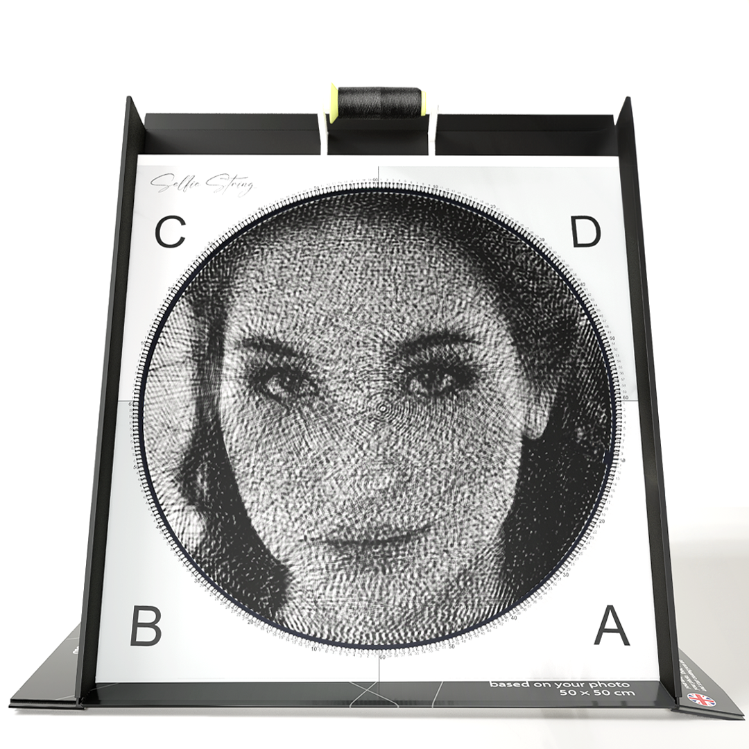 Selfie String - make your portrait using strings by your hands